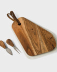 Marble and Acacia Wood Cutting Board - Set of 2