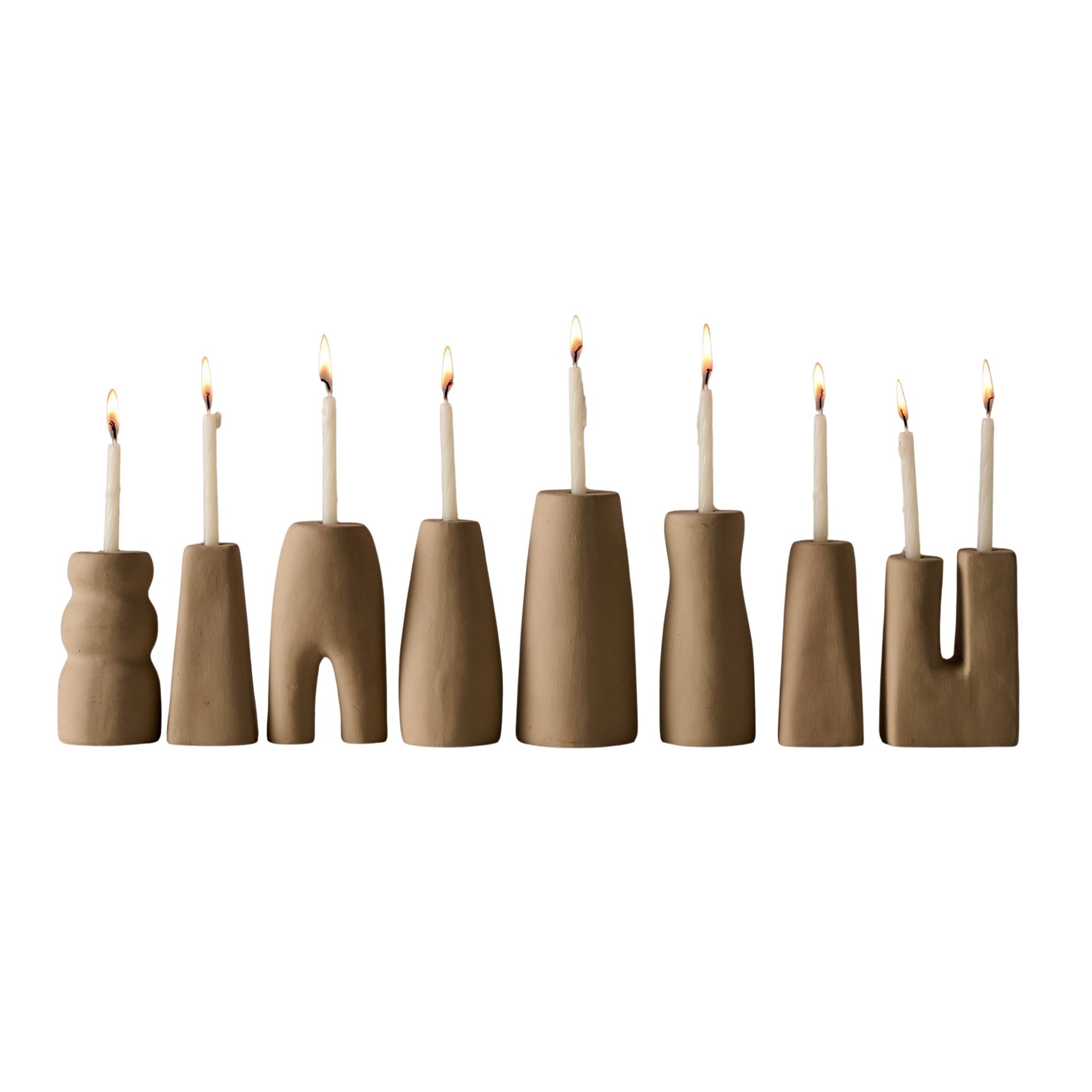 Prakasa Modern Terracotta Menorah