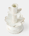 Lotus Bloom Tapered Aluminum Candleholder