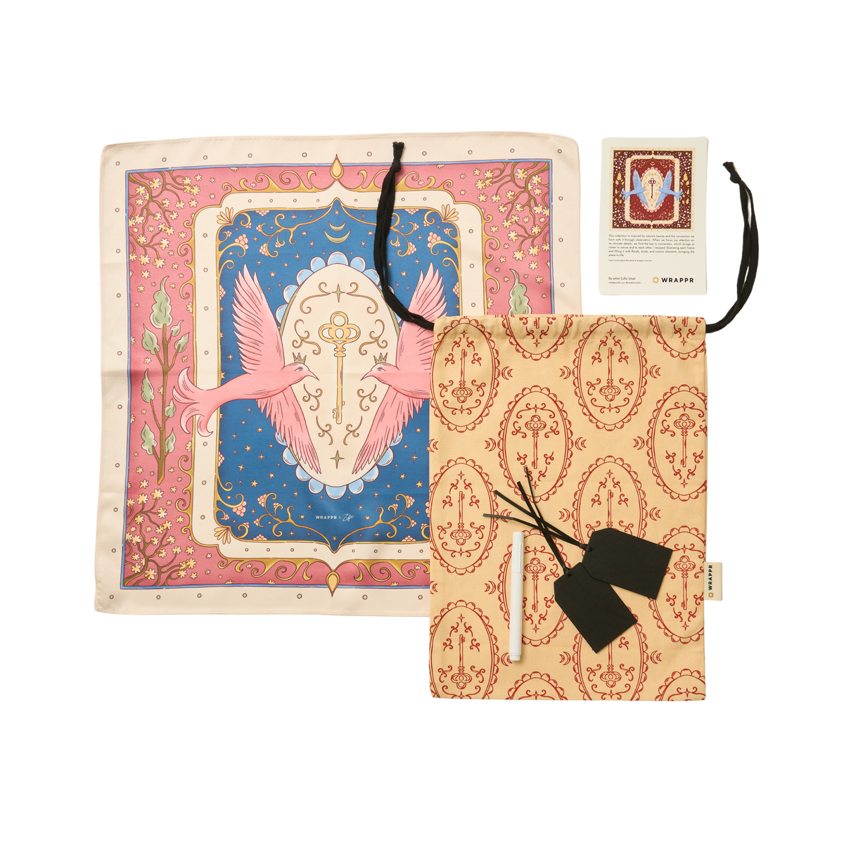 Small Fabric Gift Wrap Set