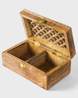 Mango Wood Trellis Keepsake Box
