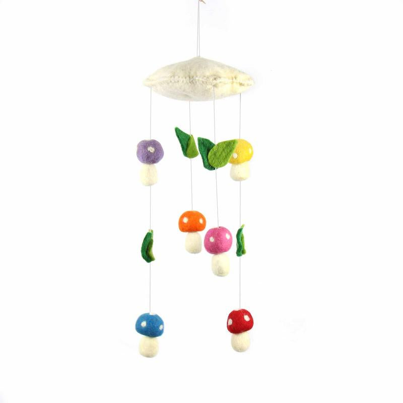 Felt Mushroom Nursery Mobile