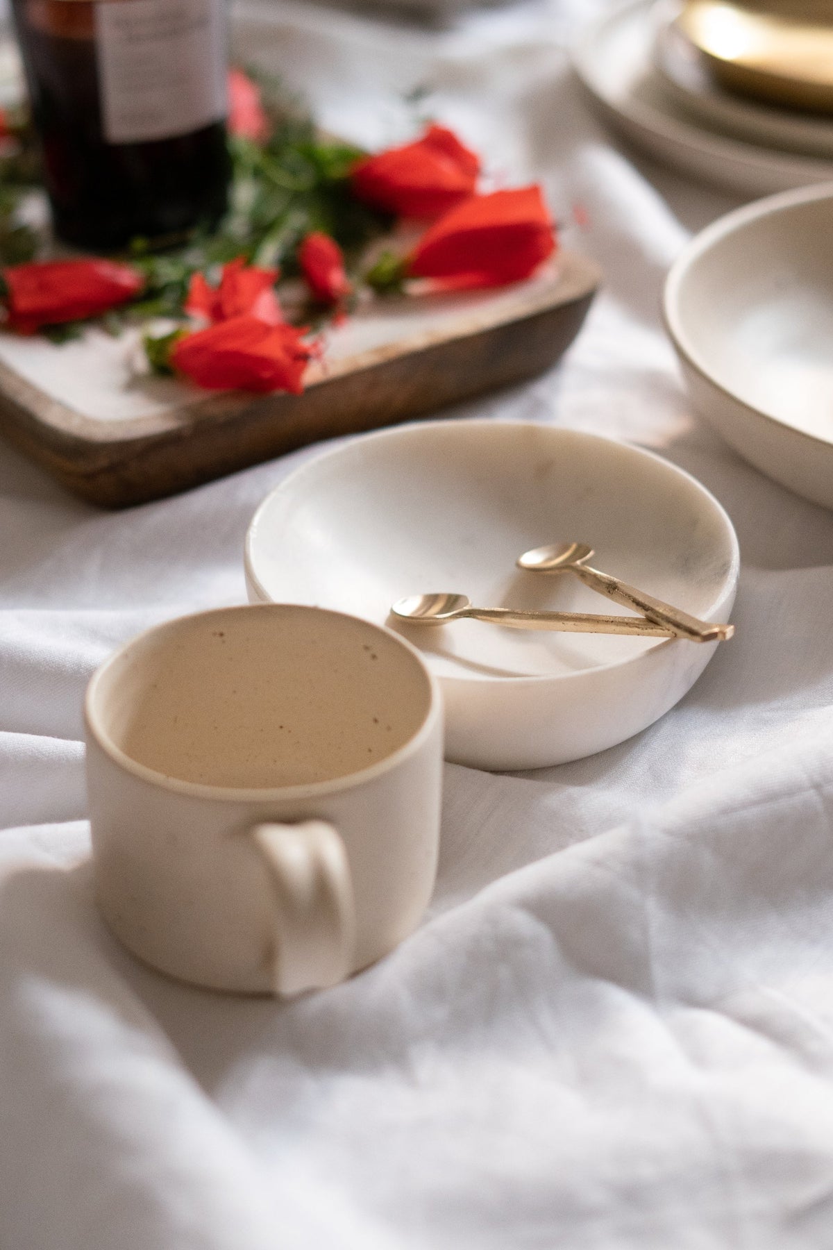 Wabi Brass Coffee Spoons - Set of 4