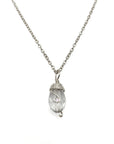 Silver Birthstone Necklace