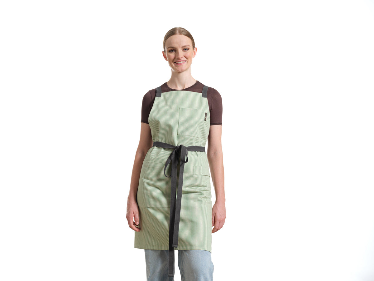 Cotton Crossback Apron with Pockets