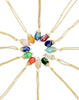 Gold Birthstone Necklace