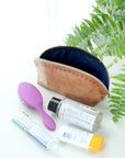 Blossom Leather Travel Pouch
