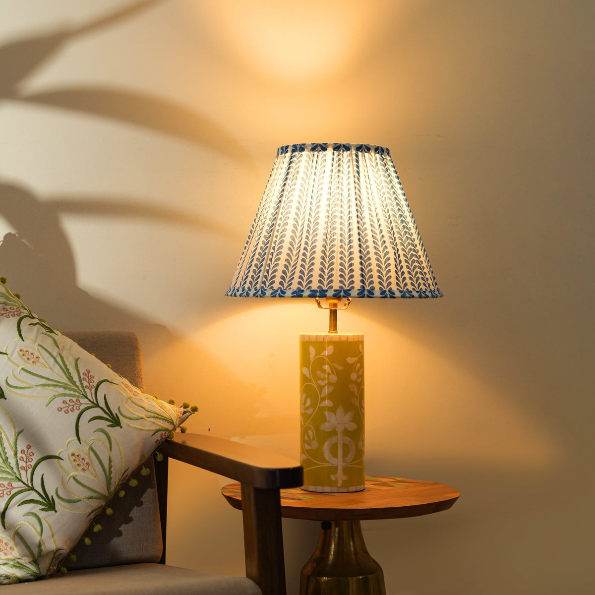 Flourish Handblocked Lamp Shade