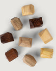 Upcycled Wood Stacking Stones - Set of 9