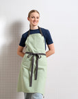 Cotton Bib Apron with Pockets