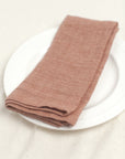 Stone Washed Linen Dinner Napkins