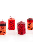 Berry Blaze Painted Candles