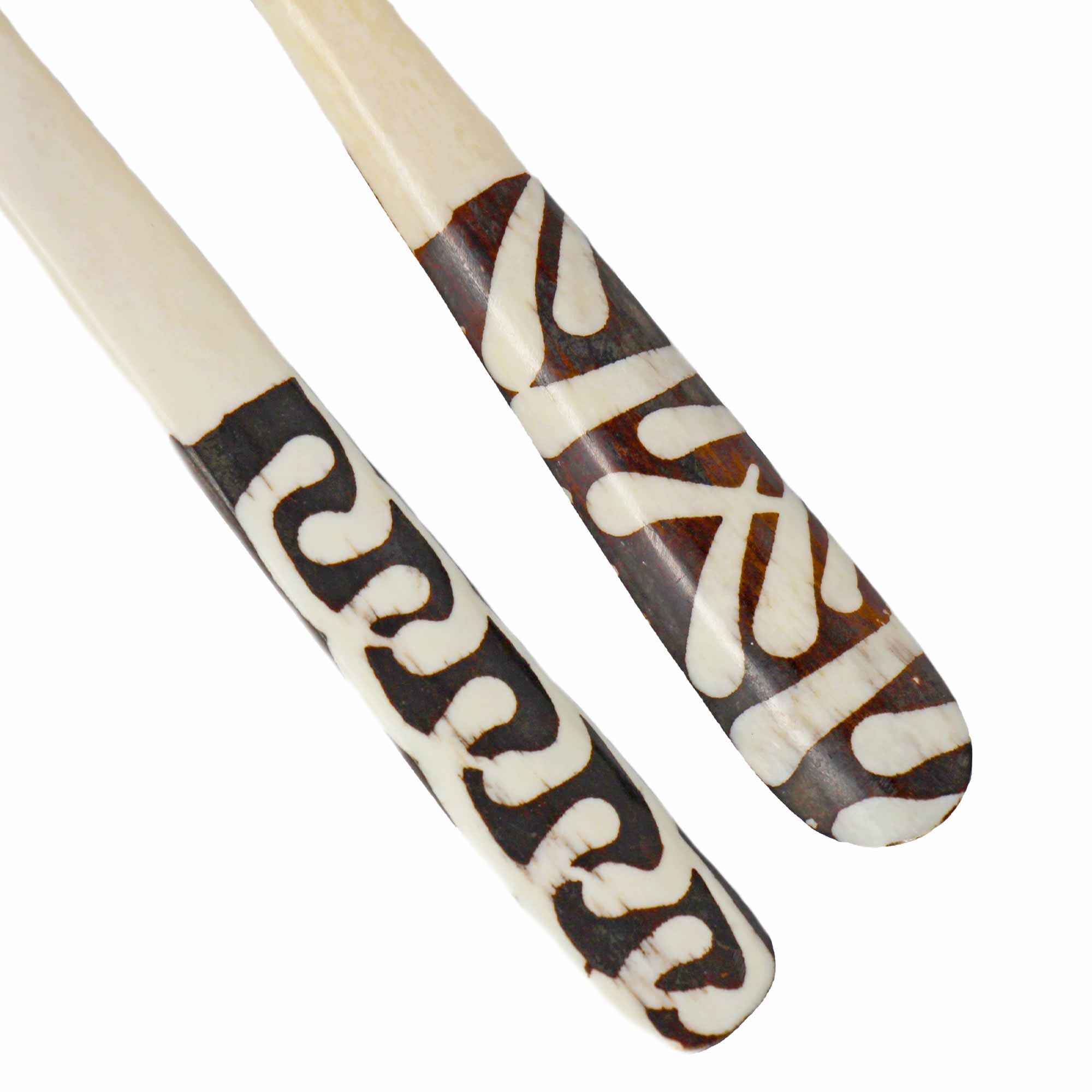 Long Batik Bone Appetizer Forks - Set of 2