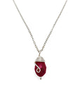 Silver Birthstone Necklace