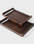 Urban Walnut Acacia Serving Trays - Set of 2