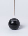 Black Onyx Sphere Incense Holder