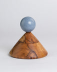 Cool Cone Angelite & Wood Jewelry Box