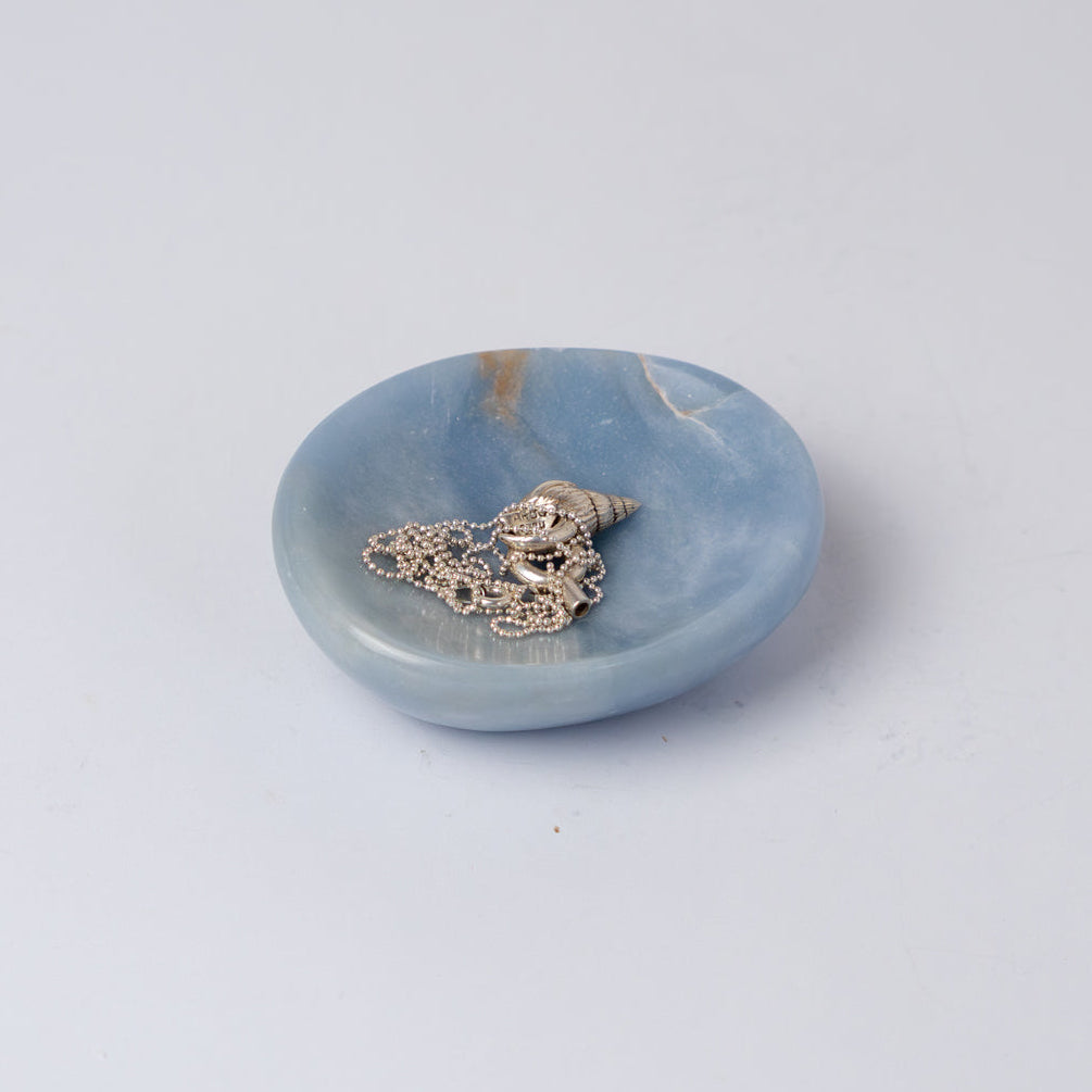 Blue Angelite Gemstone Catchall