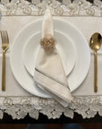 French Braid Bamboo Napkin Ring