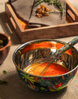 Rainforest Bloom Bowl & Whisk Stainless Steel Mixing Set