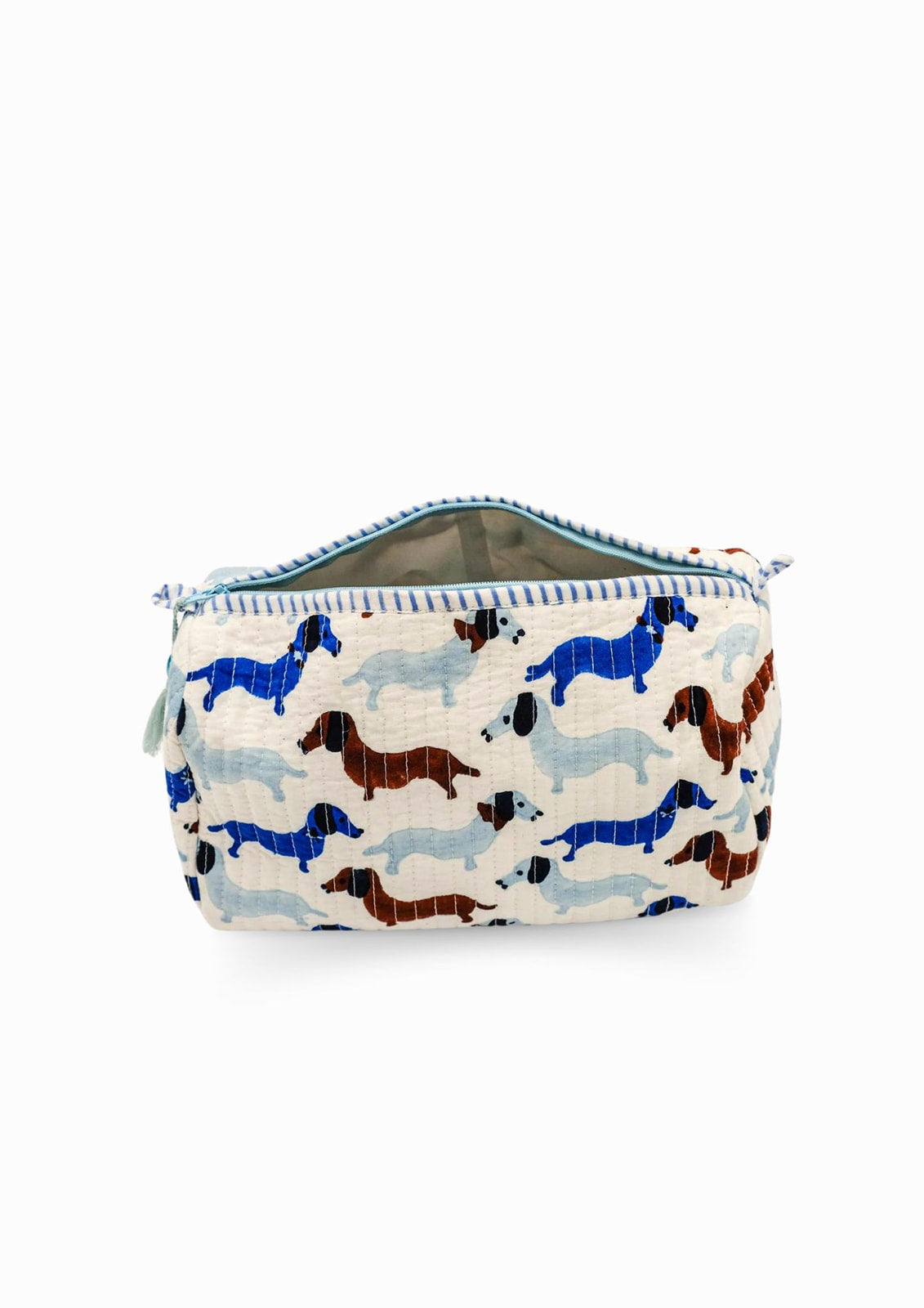 Dashing Doxies Block-Printed Toiletry Bag
