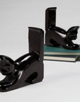 Playful Black Cat Bookends