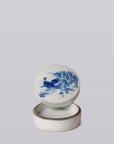 Pheasant Pair Porcelain Ink Box – Blue & White