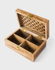 Mango Wood Trellis Keepsake Box