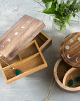 Indukala Moon Phase Jewelry Box With Tray