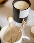 Small Brass Seashell Stirrers - Set of 4