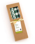 Green Dots & Stripes Taper Candles - Set of 4