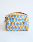 Evil Eye Block-Printed Toiletry Bag