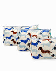 Dashing Doxies Block-Printed Toiletry Bag