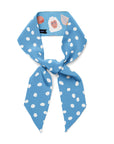 Snow Monkey & Persimmons Silk Twilly Scarf