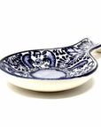 Handmade Pottery Blue Flower Spoon Rest - Encantada