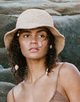 Crocheted Natural Bucket Hat