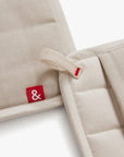 Oat White Cotton Pot Holders - Set of 2