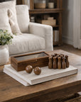 Tabletop Bowling Game Set - Handcrafted Wood