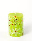 Whimsy Christmas Painted Candles