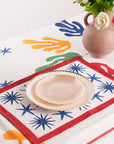 Celestial Matisse Blockprint Placemats – Set of 2