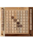 Handcarved Wood Reversi Game