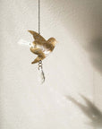 Surya Bird Engraved Brass Suncatcher