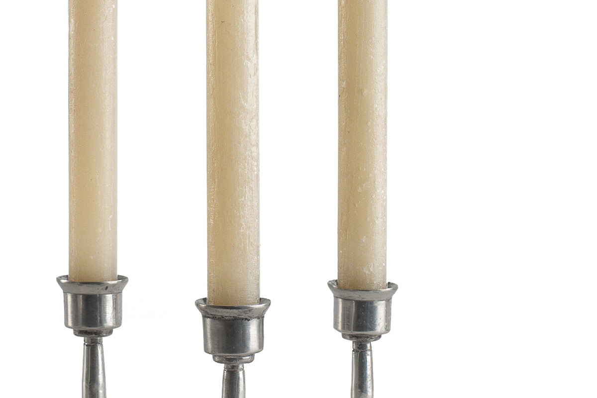 Luma Afrika Frosted Taper Candles – Sand, Set of 4