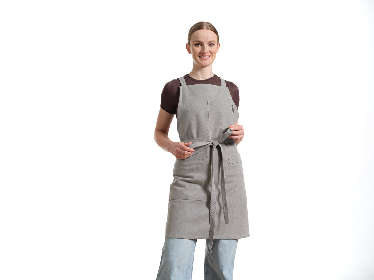 Cotton Crossback Apron with Pockets