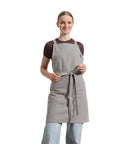 Cotton Crossback Apron with Pockets