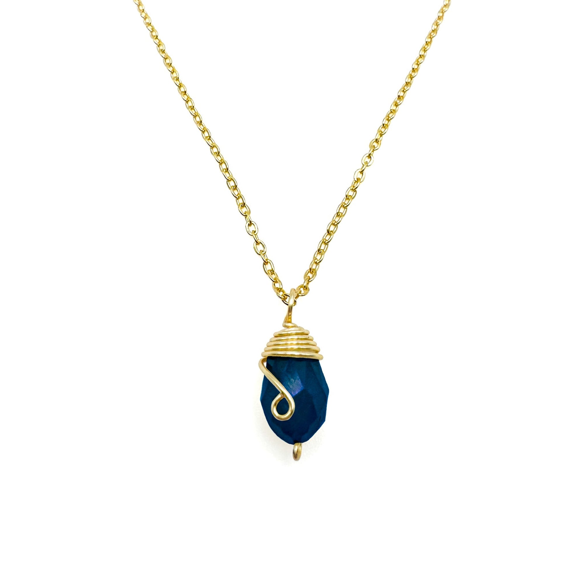 Gold Birthstone Necklace