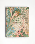 Hand-Marbled Flatiron Feathers Picture Frame Folding Book - 4x6