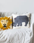 Rhino Cozy Throw Pillow