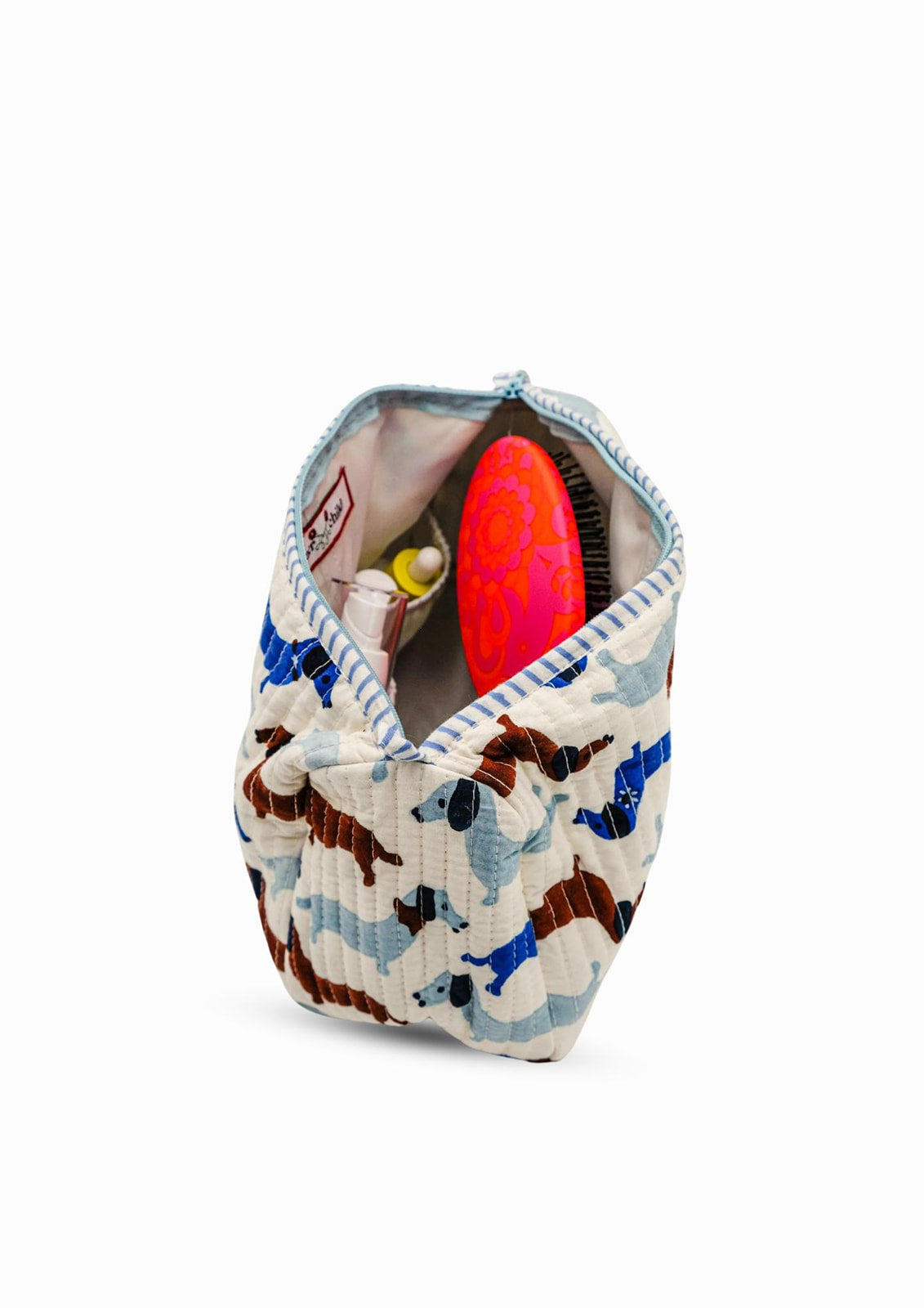 Dashing Doxies Block-Printed Toiletry Bag
