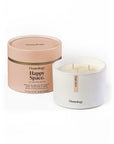 Osmology Happy Space candle with packaging on a white background